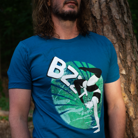 Mental Gymnastics - Aqua - Premium Unisex Crewneck T-shirt