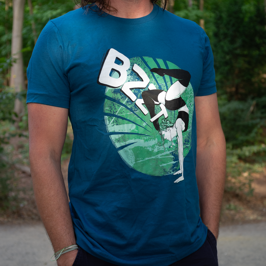 Mental Gymnastics - Aqua - Premium Unisex Crewneck T-shirt