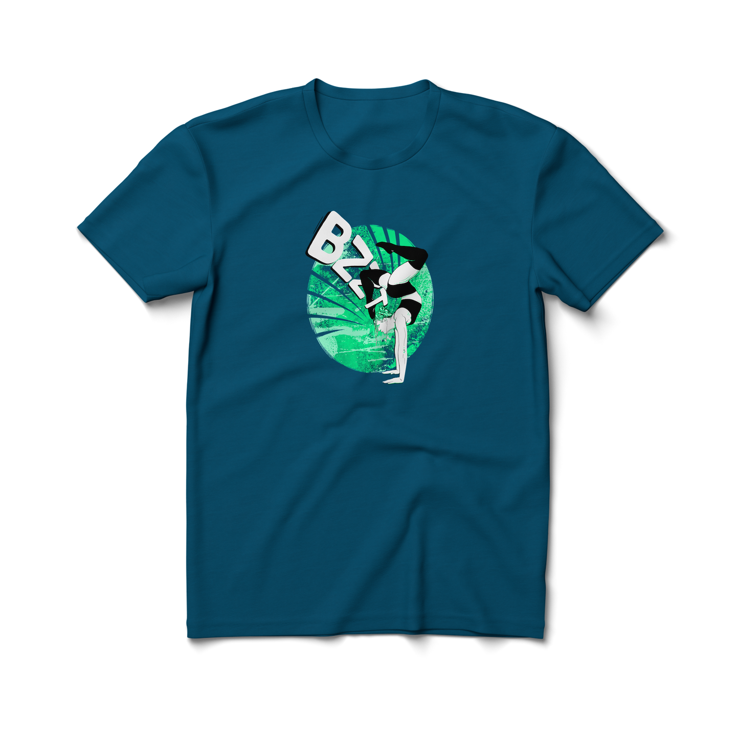 Mental Gymnastics - Aqua - Premium Unisex Crewneck T-shirt