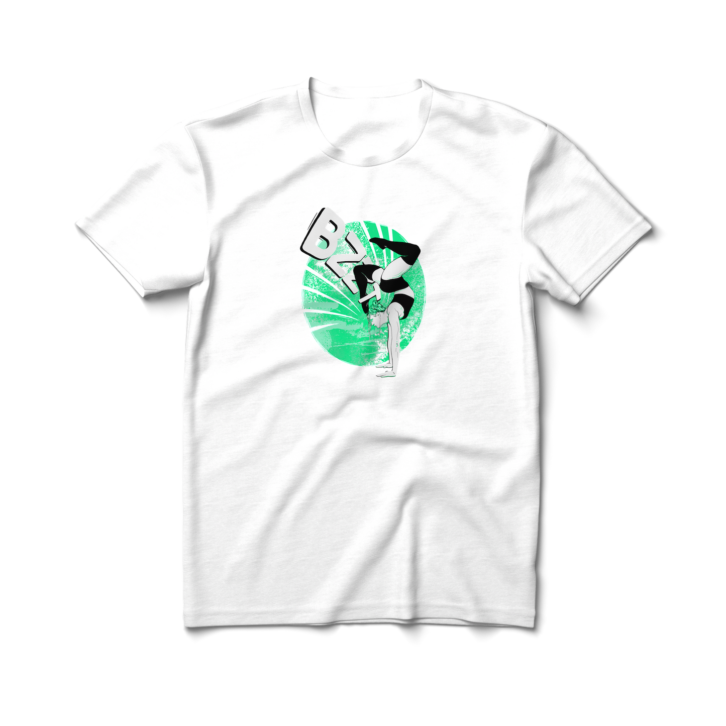 Mental Gymnastics - Aqua - Premium Unisex Crewneck T-shirt