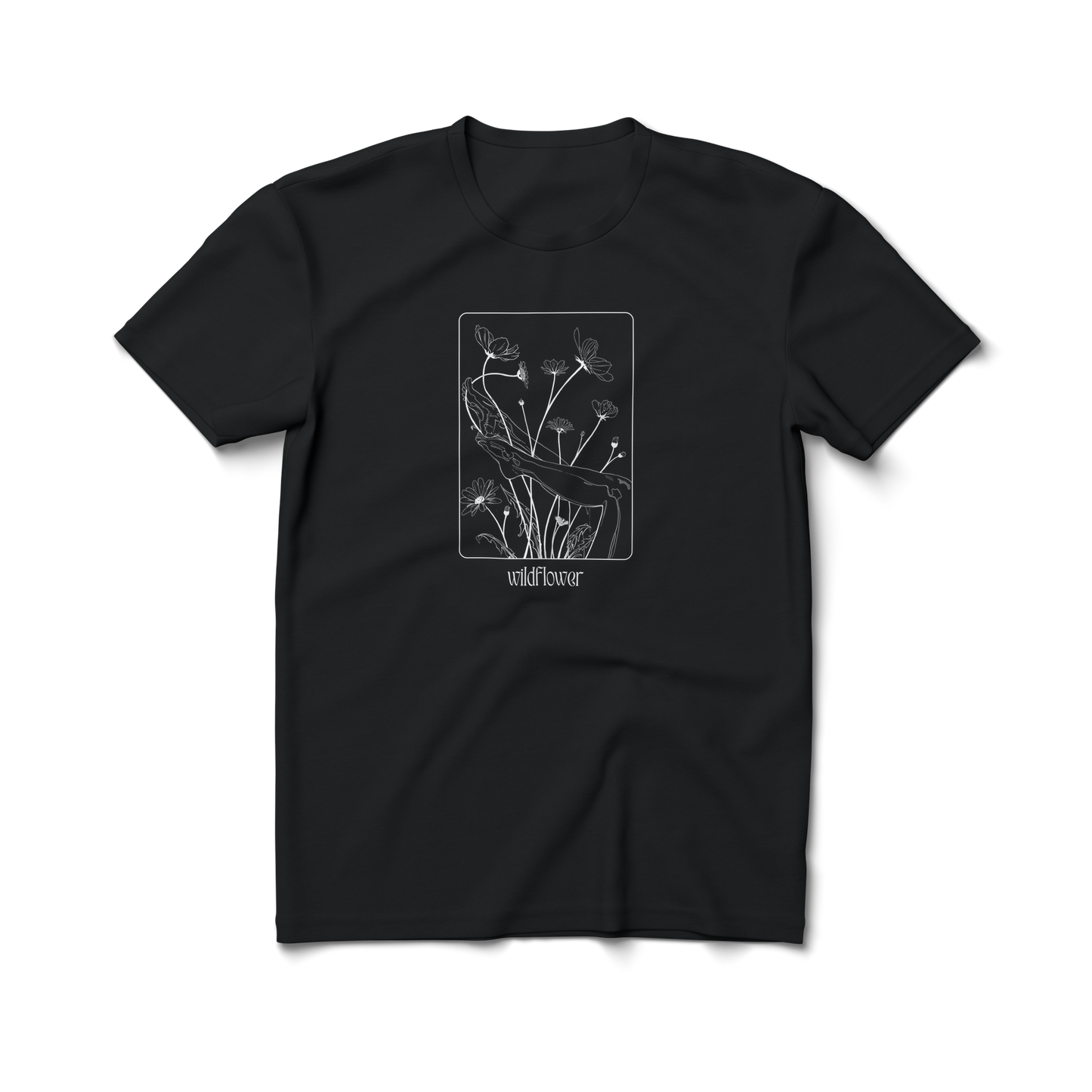 Wildflower (white) - Crewneck T-shirt