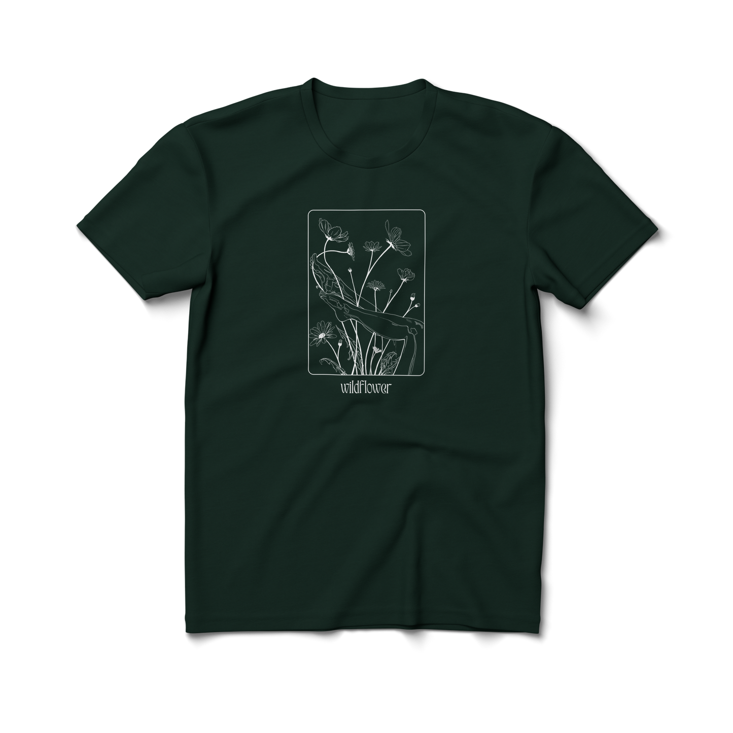 Wildflower (white) - Crewneck T-shirt