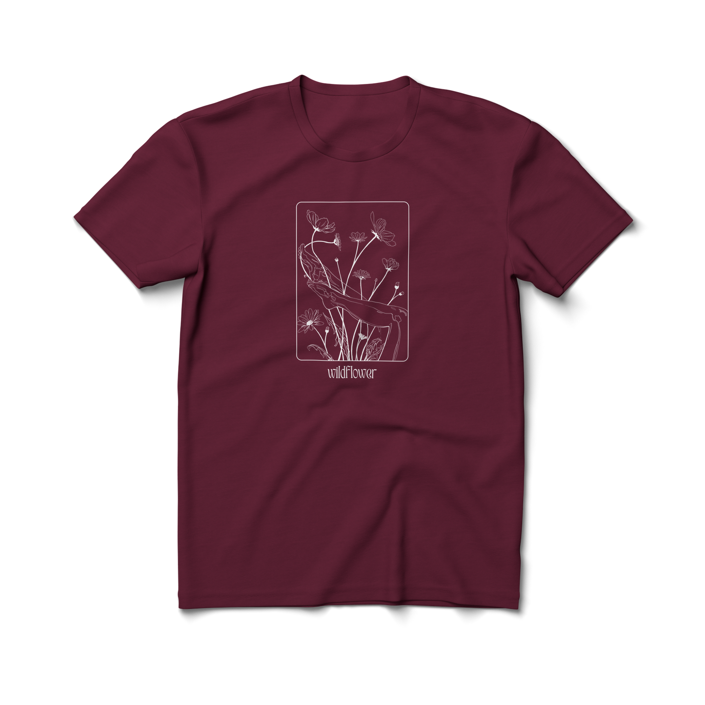 Wildflower (white) - Crewneck T-shirt
