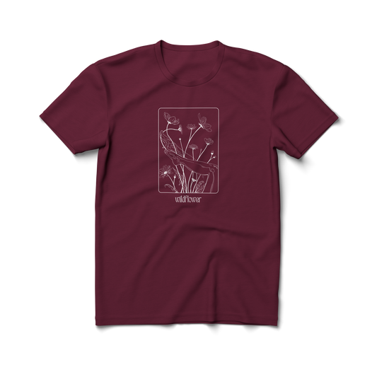 Wildflower (white) - Crewneck T-shirt